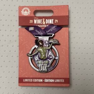 Disney RunDisney Wine & Dine 2024 Medal Pin 10K Tiana NEW